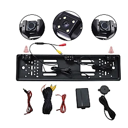 Set suport numar auto cu camera video marsarier si senzori parcare  Set suport numar auto cu camera video marsarier si senzori parcare