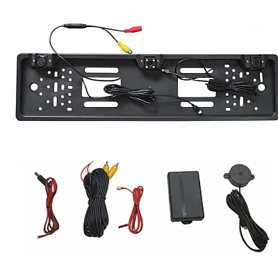 Set suport numar auto cu camera video marsarier si senzori parcare Set suport numar auto cu camera video marsarier si senzori parcare