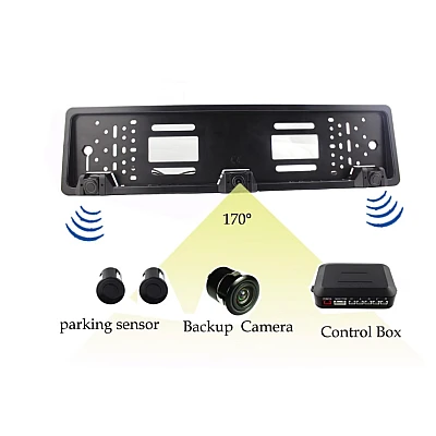 Set suport numar auto cu camera video marsarier si senzori parcare Set suport numar auto cu camera video marsarier si senzori parcare