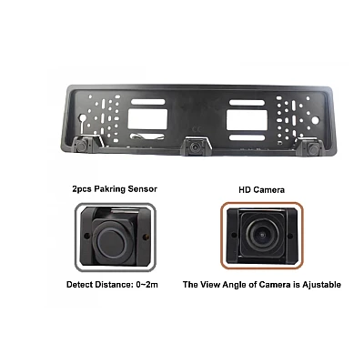 Set suport numar auto cu camera video marsarier si senzori parcare