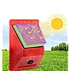 Lampa solara cu alarma pentru protectie cu senzor de miscare telecomanda rosie Lampa solara cu alarma pentru protectie cu senzor de miscare telecomanda rosie