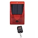 Lampa solara cu alarma pentru protectie cu senzor de miscare telecomanda rosie Lampa solara cu alarma pentru protectie cu senzor de miscare telecomanda rosie