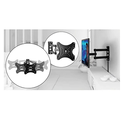 Suport TV cu Brat de Perete 42'' Max 50 kg Negru Model L030B Suport TV cu Brat de Perete 42'' Max 50 kg Negru Model L030B