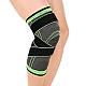 Genunchiera Elastica Ajustabila cu Bretele Elastice Negru si Verde Genunchiera Elastica Ajustabila cu Bretele Elastice Negru si Verde