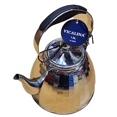 Ibric Ceai VL-9375 Vicalina ARGINTIU 1.5L cu Maner Ibric Ceai VL-9375 Vicalina ARGINTIU 1.5L cu Maner