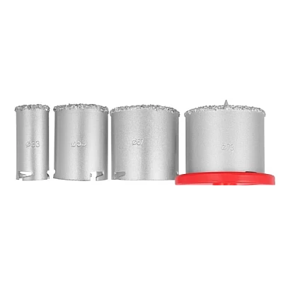 Set 4 carote diamantate 33-73 mm Set 4 carote diamantate 33-73 mm
