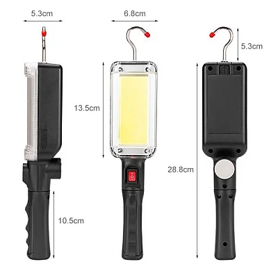 Lampa Lucru ZJ-8859 cu 2 Acumulatori 18650 Lampa Lucru ZJ-8859 cu 2 Acumulatori 18650