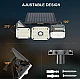 Lampa solara tripla LF-1789A de perete cu senzor miscare