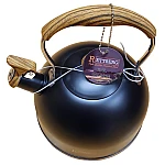 Ibric Ceai RE-9236 Negru 2.5L cu Maner Lemn