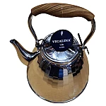 Ibric Ceai VL-9345 Vicalina ARGINTIU 1.5L cu Maner Lemn