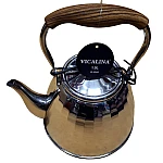 Ibric Ceai VL-9344 Vicalina ARGINTIU 1.0L cu Maner Lemn
