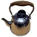 Ibric Ceai VL-9344 Vicalina ARGINTIU 1.0L cu Maner Lemn