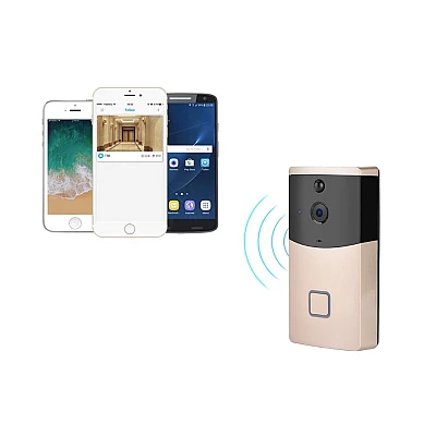 Sonerie inteligenta V5 cu camera senzor de miscare Wi-Fi si vizionare de pe Smartphone Sonerie inteligenta V5 cu camera senzor de miscare Wi-Fi si vizionare de pe Smartphone