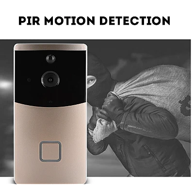Sonerie inteligenta V5 cu camera senzor de miscare Wi-Fi si vizionare de pe Smartphone Sonerie inteligenta V5 cu camera senzor de miscare Wi-Fi si vizionare de pe Smartphone