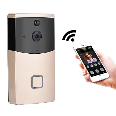 Sonerie inteligenta V5 cu camera senzor de miscare Wi-Fi si vizionare de pe Smartphone Sonerie inteligenta V5 cu camera senzor de miscare Wi-Fi si vizionare de pe Smartphone