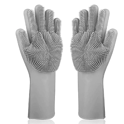 Set 2 manusi profesionale din silicon pentru spatal vase Set 2 manusi profesionale din silicon pentru spatal vase