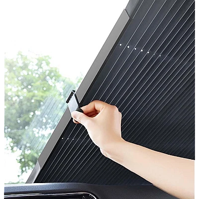 Parasolar auto retractabil impotriva razelor UV fixare prin ventuze 85 cm Parasolar auto retractabil impotriva razelor UV fixare prin ventuze 85 cm
