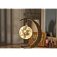 Decoratiune luminoasa semi-luna cu glob Decoratiune luminoasa semi-luna cu glob