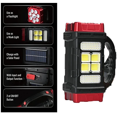 Lampa solara multifunctionala HB-1678 putere 38W Lampa solara multifunctionala HB-1678 putere 38W