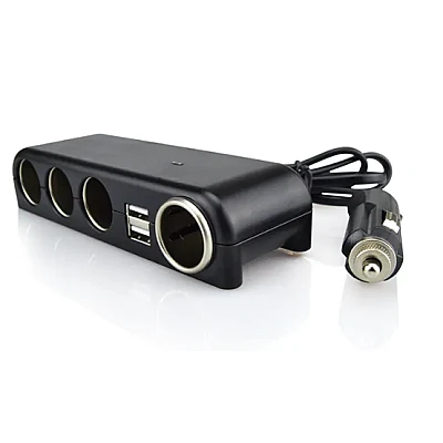 Priza auto No. 1525 cu 4 porturi de iesire si 2 USB Priza auto No. 1525 cu 4 porturi de iesire si 2 USB