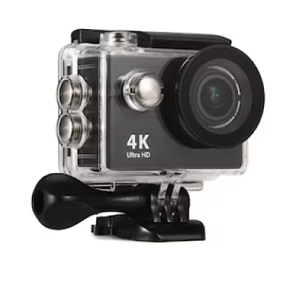 Camera Sport 4K HD ARGINTIE Carcasa rezistenta la Apa Camera Sport 4K HD ARGINTIE Carcasa rezistenta la Apa