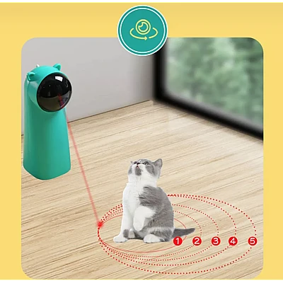 Jucarie interactiva cu laser pentru pisici Jucarie interactiva cu laser pentru pisici
