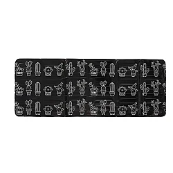 Set 2 x Protectie aragaz pentru gatit antistropire model Cactus Negru