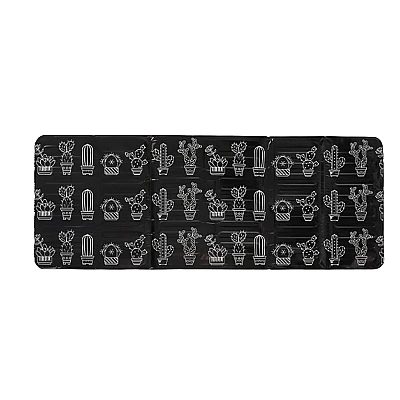Set 2 x Protectie aragaz pentru gatit antistropire model Cactus Negru Set 2 x Protectie aragaz pentru gatit antistropire model Cactus Negru