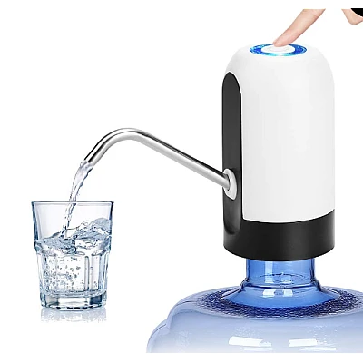 Pompa electrica LED pentru bidoane cu USB Pompa electrica LED pentru bidoane cu USB