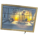 Lumina de Noapte tip Tablou cu Desen 22 x 32 cm