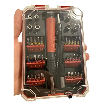 Set 40 piese de surubelnita precizie si biti Set 40 piese de surubelnita precizie si biti