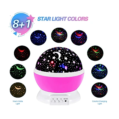 Star Master ROZ GLOB 360 Lampa de Veghe cu Proiector Rotativ Stele Star Master ROZ GLOB 360 Lampa de Veghe cu Proiector Rotativ Stele