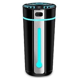 Difuzor de uleiuri esentiale pentru masina cu USB si RGB 300 ml