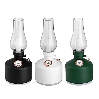 Mini umidificator ALB cu lampa fara capac si schimbare de culoare Mini umidificator ALB cu lampa fara capac si schimbare de culoare