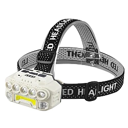 Lanterna HX-817 de cap 5LED+COB Reincarcabila prin USB IPX4 