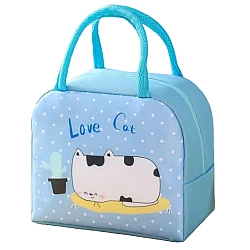 Geanta de pranz termica din panza Love Cat