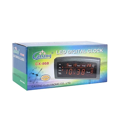 Ceas digital de masa 909-A LED cu alarma si termometru Ceas digital de masa 909-A LED cu alarma si termometru