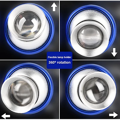 Lanterna de cap cu 2 Led-uri si 4 moduri de iluminare Lanterna de cap cu 2 Led-uri si 4 moduri de iluminare