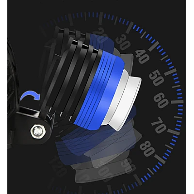Lanterna de cap cu 2 Led-uri si 4 moduri de iluminare Lanterna de cap cu 2 Led-uri si 4 moduri de iluminare