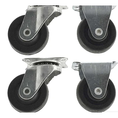 Set 4 Roti 32mm NEGRE Pivotante NEGRE ROTILE culoarea Negru Set 4 Roti 32mm NEGRE Pivotante NEGRE ROTILE culoarea Negru