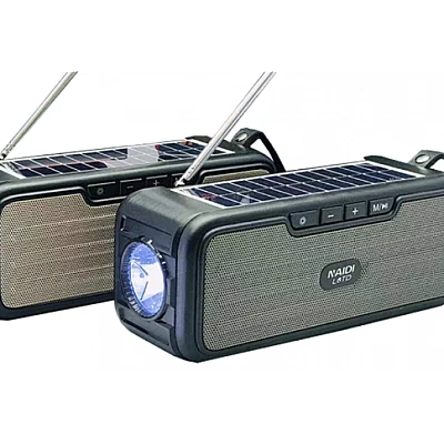 Radio portabil tip boxa cu panou solar Bluetooth L8TD 10W 1200 mAh Radio portabil tip boxa cu panou solar Bluetooth L8TD 10W 1200 mAh