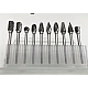 Set 10 Freze de Carbura MICI 3-4 MM  pentru Metal