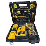 Trusa bormasina 24V cu 2 acumulatori, incarcator si 37 accesorii ZD