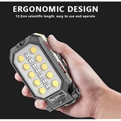 Mini lampa de lucru W599B cu baza magnetica si 4 moduri iluminare Mini lampa de lucru W599B cu baza magnetica si 4 moduri iluminare