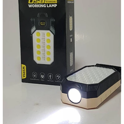 Mini lampa de lucru W599B cu baza magnetica si 4 moduri iluminare Mini lampa de lucru W599B cu baza magnetica si 4 moduri iluminare