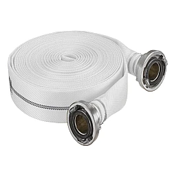 Furtun apa pompieri 30 m 2" cu conectori ALB