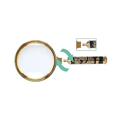 Lupa clasica cu maner 70 mm model dragon AURIU Lupa clasica cu maner 70 mm model dragon AURIU