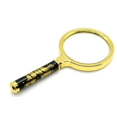 Lupa clasica cu maner 70 mm model dragon AURIU Lupa clasica cu maner 70 mm model dragon AURIU