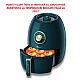 Set 2 Forme din silicon de briose pentru Airfryer cu 7 compartimente ROSII
