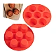 Set 2 Forme din silicon de briose pentru Airfryer cu 7 compartimente ROSII